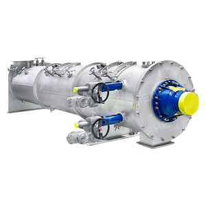 Bubuk semen peralatan pencampur berkelanjutan Mortar kering mixer pencincang Horizontal untuk makanan bumbu rasa bubuk karet - Product Image 6