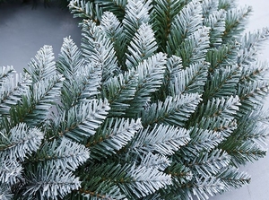 Guirlande de Noël en PVC de luxe écologique de 40 cm avec flocons de neige blancs pour décoration extérieure et <span class=keywords><strong>porte</strong></span> d'entrée – Vente directe usine - Product Image 3