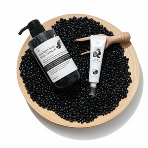 [SOY LAB] Shampooing végétalien bio pour le cuir chevelu aux haricots noirs 500 ml avec ampoule de miel, gel nourrissant, duo pour le nettoyage quotidien du cuir chevelu - Product Image 2