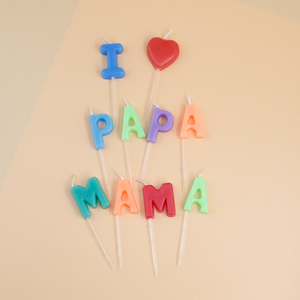 Vendita calda decorazione per la casa set di <span class=keywords><strong>buon</strong></span> <span class=keywords><strong>compleanno</strong></span> <span class=keywords><strong>torta</strong></span> candele lettera Stick fatto di paraffina - Product Image 3