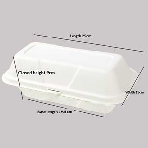 Boîte à hot-dogs en papier compostable écologique, emballage alimentaire jetable biodégradable pour snack-bar, café, service à emporter - Product Image 3
