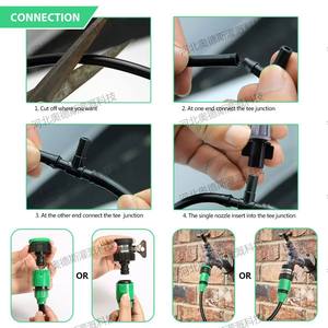 Arroseur réglable 7-Gray Fog 1 Micro Spray PVC Noir pour irrigation basse pression en serre et parterres de fleurs - Product Image 4