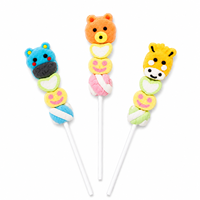 Palitos de Malvavisco Personalizados al por Mayor, Dulces con Forma de Animales de Dibujos Animados en 3D, Osos, Vacas, Cerdos, Golosinas Escolares para Niños, Envasados, Halal