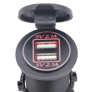 Presa di ricarica rapida per porta 12V 4.2A presa di corrente con accendisigari a LED adattatore per Auto barca marina RV - Product Image 2