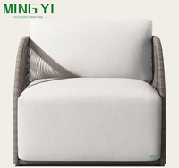 Ensemble de canapés d'extérieur de luxe en gros, mobilier de jardin en alliage d'aluminium, canapé d'extérieur en rotin, ensemble de meubles imperméables pour l'extérieur