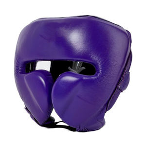 Protector de Cabeza de Boxeo Profesional Personalizado de Alta Calidad, Equipo de Protección Ajustable de Cuero - Product Image 1