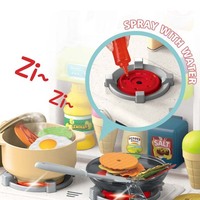 Table de cuisine géante 2026 pour enfants, avec sons et lumières, jouet de simulation de cuisine, robinet pulvérisateur, table à manger, jouet très populaire