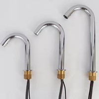 Robinet de cuisine simple moderne automatique en laiton robinet de lavabo capteur infrarouge de mouvement robinet monté sur le pont robinet unique sans contact