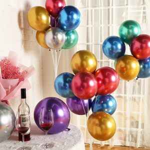Ballons métalliques multicolores 35 cm gonflables à l'air ou à l'hélium pour décorations d'anniversaire - Product Image 3