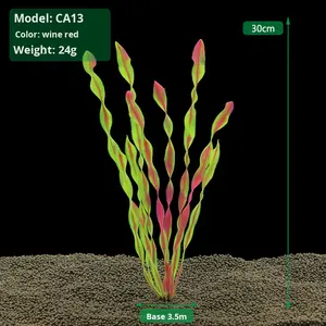 Kunstplanten Aquariumbenodigdheden Aquariumlandschapsarchitectuur Decoratie Watergras Kunststof bloem Zeewier Decoratief <span class=keywords><strong>aquarium</strong></span> - Product Image 4