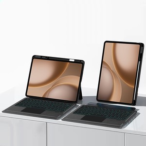 Étui magnétique en cuir pour tablette avec clavier sans fil détachable, pavé tactile et fente pour OPPO <span class=keywords><strong>Pad</strong></span> 5 Pro et OnePlus <span class=keywords><strong>Pad</strong></span> 4 - Product Image 2