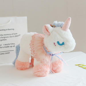 Bolso Bandolera de Peluche con Diseño de Unicornio, Estilo Lolita, Relleno de Algodón PP, para Niñas de 4 a 6 Años, Dibujos Animados, 31cm-50cm - Product Image 2
