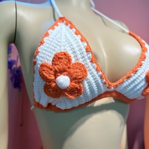Top estivo lavorato a maglia con bordo arricciato e pantaloncini a vita alta, <span class=keywords><strong>costume</strong></span> da bagno da spiaggia per donna - Product Image 5