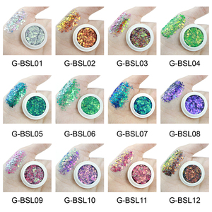 Pó Corporal Holográfico à Prova d'Água com Logo Privado GP, Cosmético Pigmentado Forte, <span class=keywords><strong>Glitter</strong></span> Chunky Duo-chrome - Product Image 3