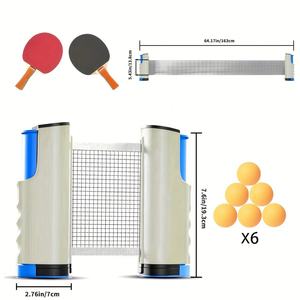 Filet <span class=keywords><strong>de</strong></span> tennis <span class=keywords><strong>de</strong></span> table portable en plastique antidérapant, ensemble combiné <span class=keywords><strong>de</strong></span> raquettes <span class=keywords><strong>de</strong></span> tennis <span class=keywords><strong>de</strong></span> table avec filet pour jeu en intérieur - Product Image 3