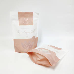 Pochette d'emballage de sel de mer en plastique de 1kg avec logo imprimé personnalisé Pochette debout en plastique pour sel rose de l'Himalaya avec fenêtre transparente - Product Image 3