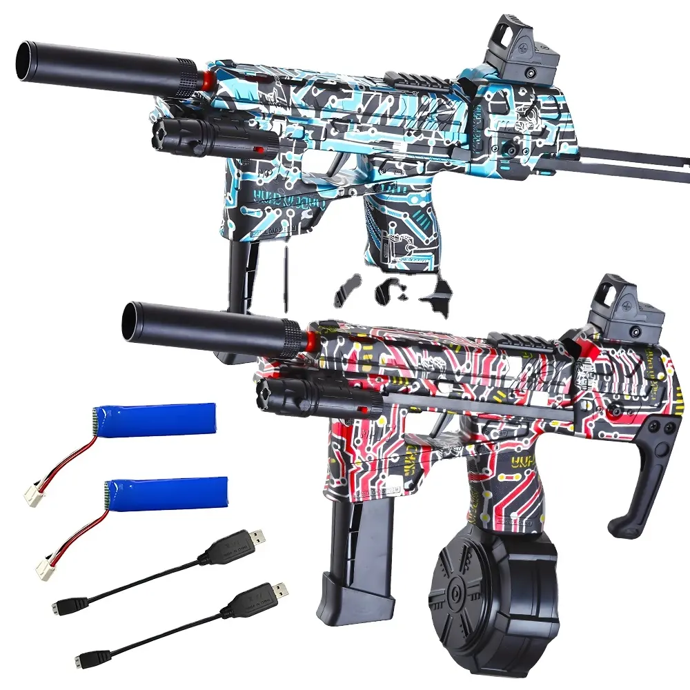 Pistola de água MP17 Gel Ball Blaster pistola de estilhaços modos automáticos pistola de gel elétrica jogos de tiro