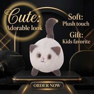 Porte-clés en peluche personnalisé pour chat de 10 cm, jouet en peluche mignon, tissu super doux avec coton biologique et coton PP, unisexe SAKURA MING - Product Image 6