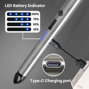 Multi-Function Arc Lighter Single Plasma Lighters Rechargeable USB Electric BBQ Lighter for Kitchen Candle - Product Image 3