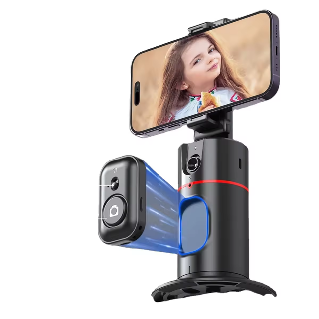 Smart Face Tracking Camera Selfie Stick 360-degree Rotating Lens Stabilizer Phone Stand Selfie Stick Monitor Phone Holders
