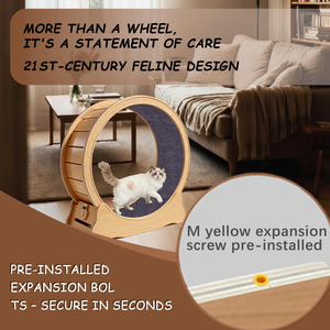 Luxury Classic Modern Eco-Friendly <b>Cat</b> Treadmill Running Wheel <b>Interactive</b> Pet <b>Toy</b> Silent Sport Anti-Depression Exercise MDF - Product Image 4