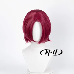 ND <span class=keywords><strong>Rin</strong></span> <span class=keywords><strong>Matsuoka</strong></span> 무접착제 내열성 합성 고온 섬유 130% 밀도 라이트 브라운 내츄럴 웨이브 로즈 메쉬 그물 가발 - Product Image 6