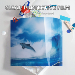 Película de Laminación en Frío Transparente Autoadhesiva de PET, Resistente al Agua y a los Arañazos, para Protección de Fotos, Pósters y Señalización - Product Image 2