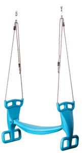 Parco Giochi all'aperto Patiao Doppio aliante <span class=keywords><strong>altalena</strong></span> <span class=keywords><strong>con</strong></span> la <span class=keywords><strong>catena</strong></span> di ferro rivestito di plastica per cornice di arrampicata - Product Image 3