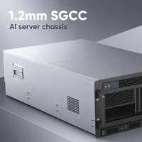 G5-8510 5U Rack-mount Server Chassis, Mendukung 10 GPU turbo lebar ganda dan Catu Daya CRPS, MB Maks hingga 16,53" x 13,79"