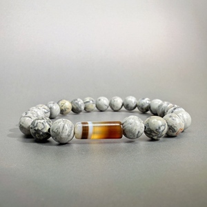 Bracelet en perles de pin fait à la main de style orthodoxe exquis avec <span class=keywords><strong>turquoise</strong></span> nouvelle ligne noire neutre à la mode anniversaire mode - Product Image 5