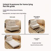 Schlafsofa Ausziehbar Modern Platzsparende Möbel Klappbares Schlafsofa für Wohnzimmer