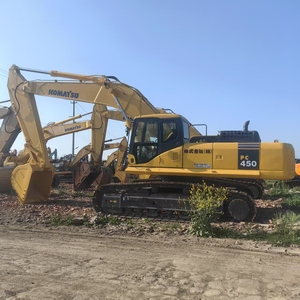 Excavadora de cadenas Komatsu PC450 usada, una excavadora hidráulica grande original japonesa de 45 toneladas con pocas horas de trabajo, adecuada para - Product Image 4