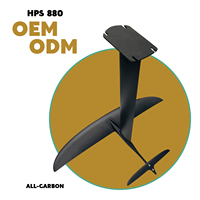 Hydrofoil GY HPS 880 en fibre de carbone et aluminium pour lacs, rivières et eaux océaniques - Axe portable haute résistance et durable
