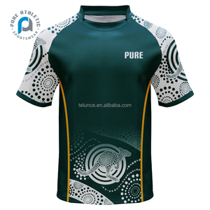 Maillot de rugby autochtone personnalisé Pure 2023 pour enfants Rugby Football Wear chemise de sport maillots de Sublimation Rugby pour hommes ensemble - Product Image 1