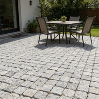 Pavés en granit gris, blocs de granit, pierres naturelles en cube pour allée extérieure, jardin, aménagement paysager