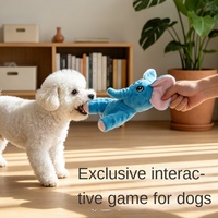 Jouet interactif pour chien en peluche douce avec papier froissé et sonnette