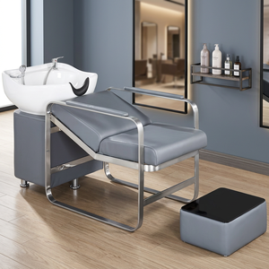 Lit de Salon de Coiffure Multifonctionnel Confortable et Abordable avec Bac pour Lavage de Cheveux et Massage - Product Image 6