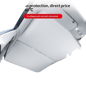 สำหรับเทสล่า รุ่น <span class=keywords><strong>3</strong></span>/Y ม่านบังแดดแบบพับเก็บได้ หลังคาซันรูฟแบบกันแสง อุปกรณ์ป้องกันความร้อน สไตล์แบบสแนปอิน <span class=keywords><strong>สี</strong></span>พื้น - Product Image 1