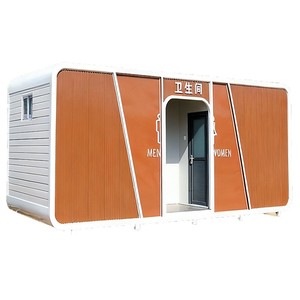 Toilettes portables en panneaux sandwich, modernes, écologiques, pour attractions touristiques en plein air, toilettes pour hommes et femmes - Product Image 1