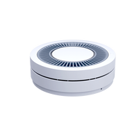 Détecteur de fumée Aurtron DF36LD LoRaWAN |   Détecteur d'incendie sans fil à montage au plafond avec capteur intégré de température et d'humidité environnementale