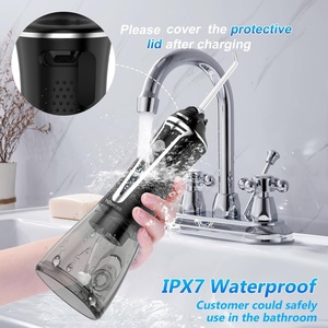 เครื่องทำความสะอาดฟันแบบพกพา H2ofloss Water Dental Cordless 5 โหมด  ชนิดพ่นน้ำ  IPX7 กันน้ำ สำหรับทำความสะอาดฟันที่บ้านและระหว่างเดินทาง - Product Image 2