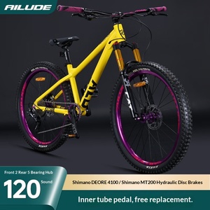Vélo de montagne tout-terrain en alliage d'aluminium AM Dirt Jump, frein à disque double, cadre rigide, unisexe, pour jeunes et étudiants - Product Image 3