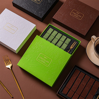 Maßgefertigte Luxus-Schokoladengeschenkbox mit Einlage, Premium-Starrverpackung mit Deckel und Boden, mit Logo und Geschenktüte