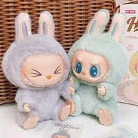 Offre Spéciale POP MART 100% Original LABUBU Have a Seat Blind Box Peluches Visage Vinyle Boîtes Mystères 1PC/6PC Modèle Poupée Porte-clés Sac