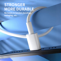 Kabel USB-C ke iPhone 11 12 13 14 Grosir Pabrik 1m 1.85m 3A Pengisian Cepat untuk Ponsel/iPad Power Delivery Bahan TPE