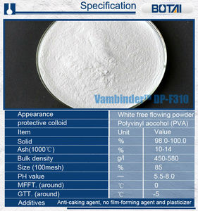 Poudre de polymère redispersible Rdp <span class=keywords><strong>flexible</strong></span> DP-F310 pour l'adhésif de carrelage Poudre de polymère acrylique Rdp redispersible - Product Image 2