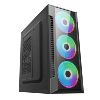 Boîtier RGB personnalisé d'usine avec verre trempé, boîtier RGB pour PC de jeu, 24 ans d'expérience