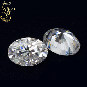 <span class=keywords><strong>เพชร</strong></span>โมอิส3ct ทรงวงรีสีขาว<span class=keywords><strong>เพชร</strong></span>แบบหลวม0.5ct พร้อมใบรับรอง GRA - Product Image 1