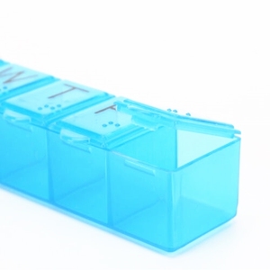 Organisateur de pilules de haute qualité, 7 jours, 7 compartiments, boîte à pilules en plastique de voyage - Product Image 4