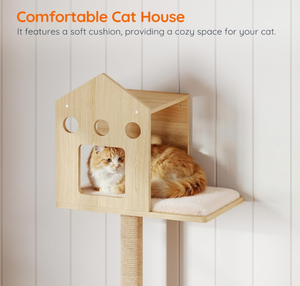 Muebles Modernos de Madera para <span class=keywords><strong>Gatos</strong></span>, Estantes para <span class=keywords><strong>Gatos</strong></span> Montados en la Pared con Escalones, Embalaje en Cartón - Product Image 3